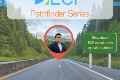 This is a cover image for ECF's video explaining the calculations used in the app.